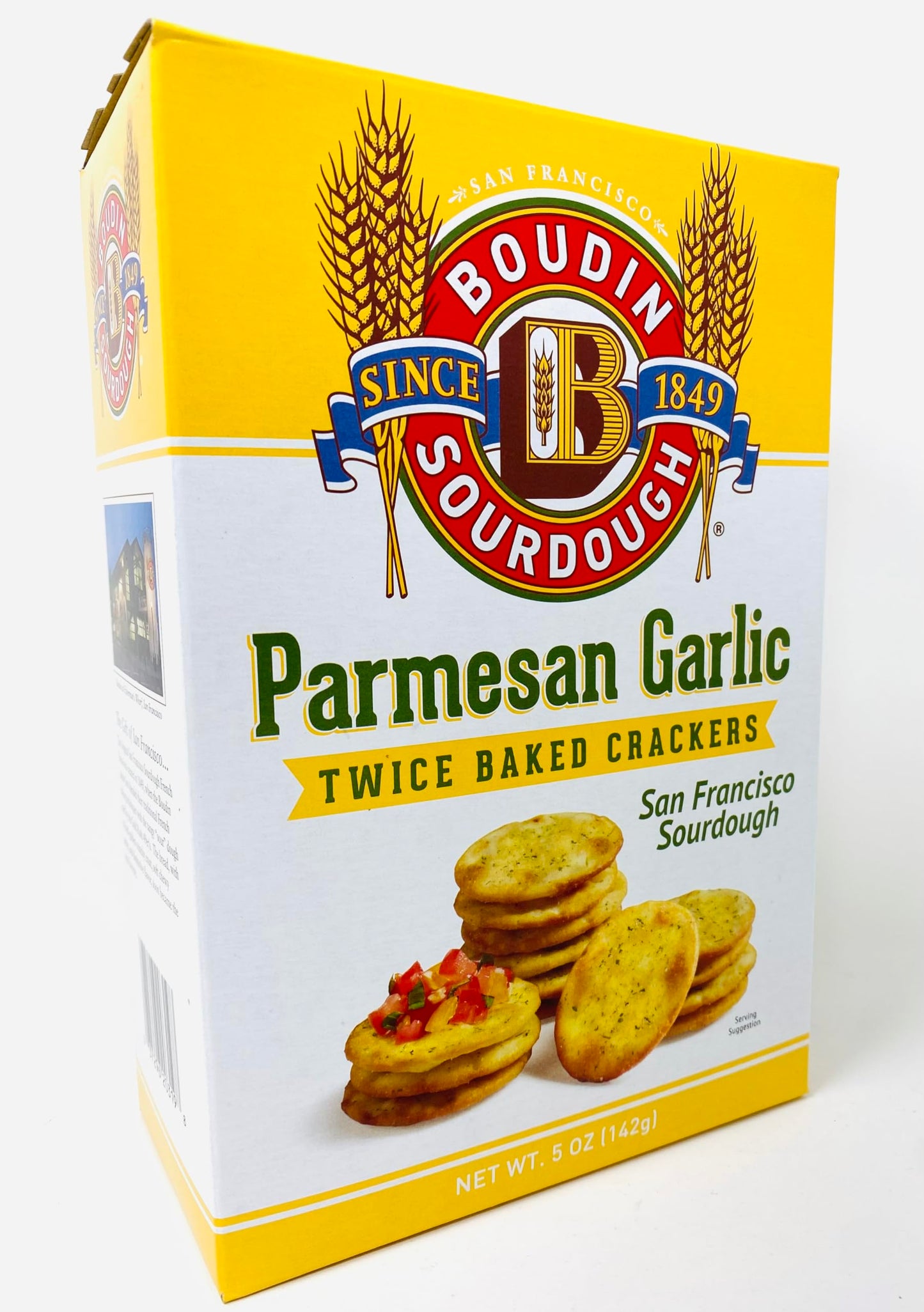 Sourdough Twice Baked Crackers Parmesan And Garlic 2-5oz PACK