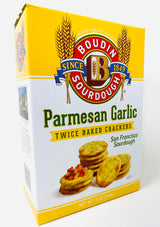 Sourdough Twice Baked Crackers Parmesan And Garlic 2-5oz PACK