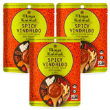 MAYA KAIMAL Spicy Vindaloo Simmer Sauce | 7oz Easy Pour Pouch | Spicy Indian Simmer Sauce with Zesty Coconut and Chili, Vegan, Gluten Free,