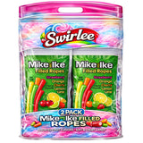 Mike and Ike Filled Licorice Ropes, Assorted Fruit Flavors, Soft and Chewy Candy with Filled Center, 2 Pack