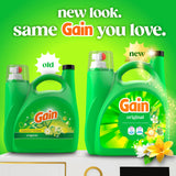 Gain Liquid Laundry Detergent, Freshness, Odor Defense, High Efficiency Washing Machine Liquid Laundry Soap, Original Scent, 154 fl oz, 100 Loads