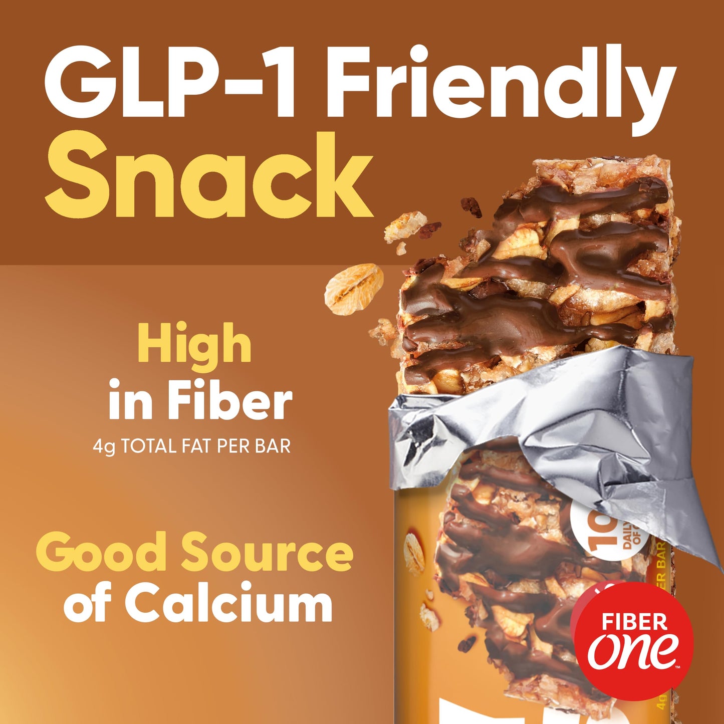 Fiber One Oats & Chocolate Chewy Bars, 36Count