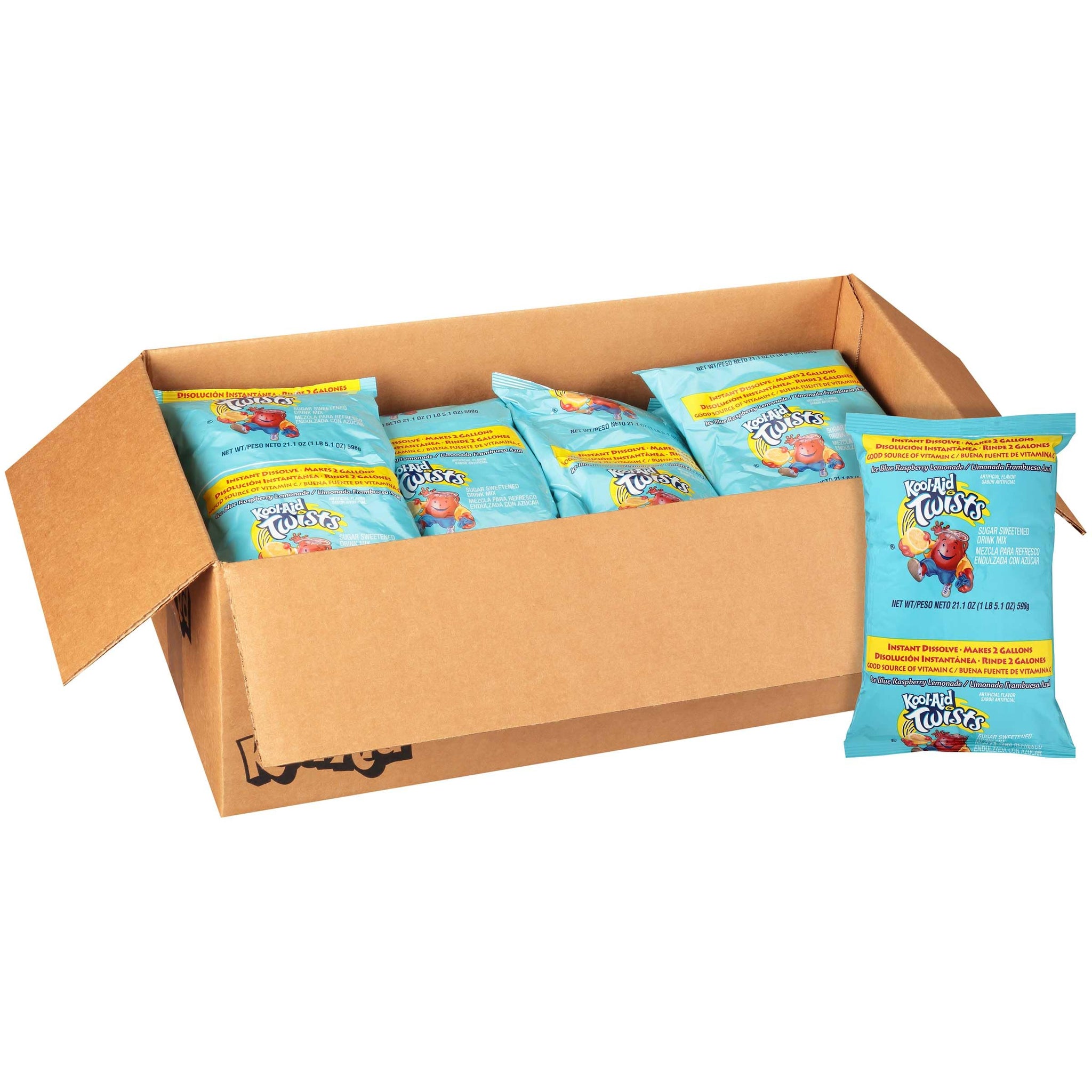 Kool-Aid Twist Blue Raspberry Lemonade 15 Case 2 Gallon