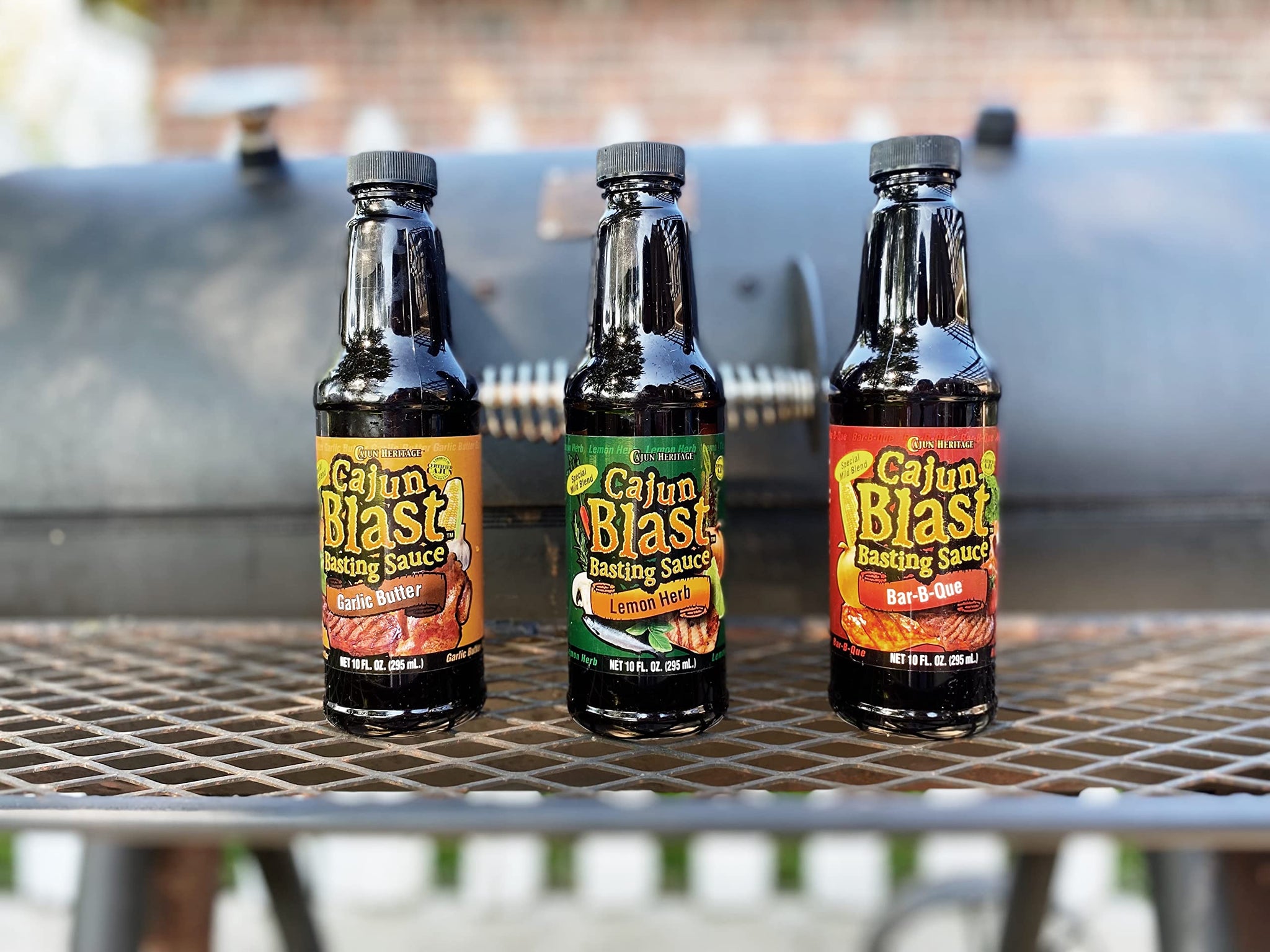 Cajun Blast Seasoned Basting Spray - Garlic Butter -10 oz BBQ Spray Bottle, All Natural Cajun Seasoning from Louisiana, Cajun BBQ spray that goes well