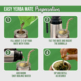 Canarias Serena Yerba Mate Tea - Herbal Yerba Mate with Melissa, Passionflower & Mint - Ground Leaf Mate - Smooth & Balanced Flavor - 1 kg (Pack of 2)