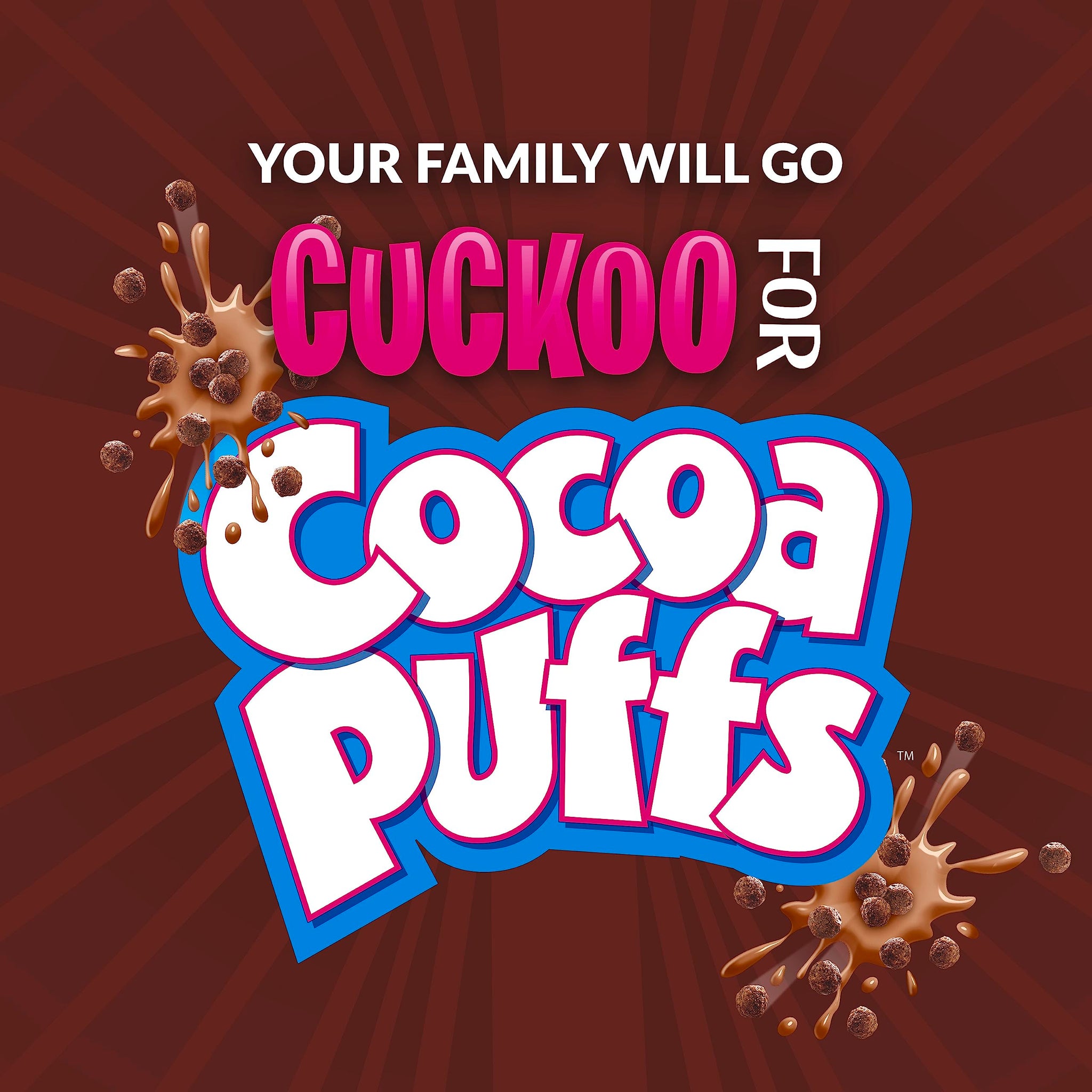 Cocoa Puffs, Chocolatey Breakfast Cereal, Made with Whole Grain, Large Size, 15.2 oz