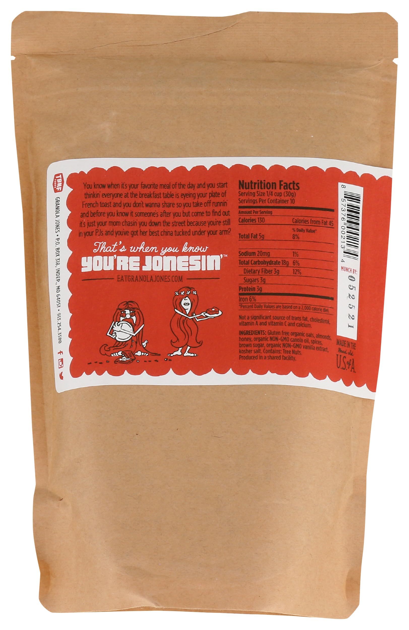 GRANOLA JONES French Toast Granola, 10 OZ