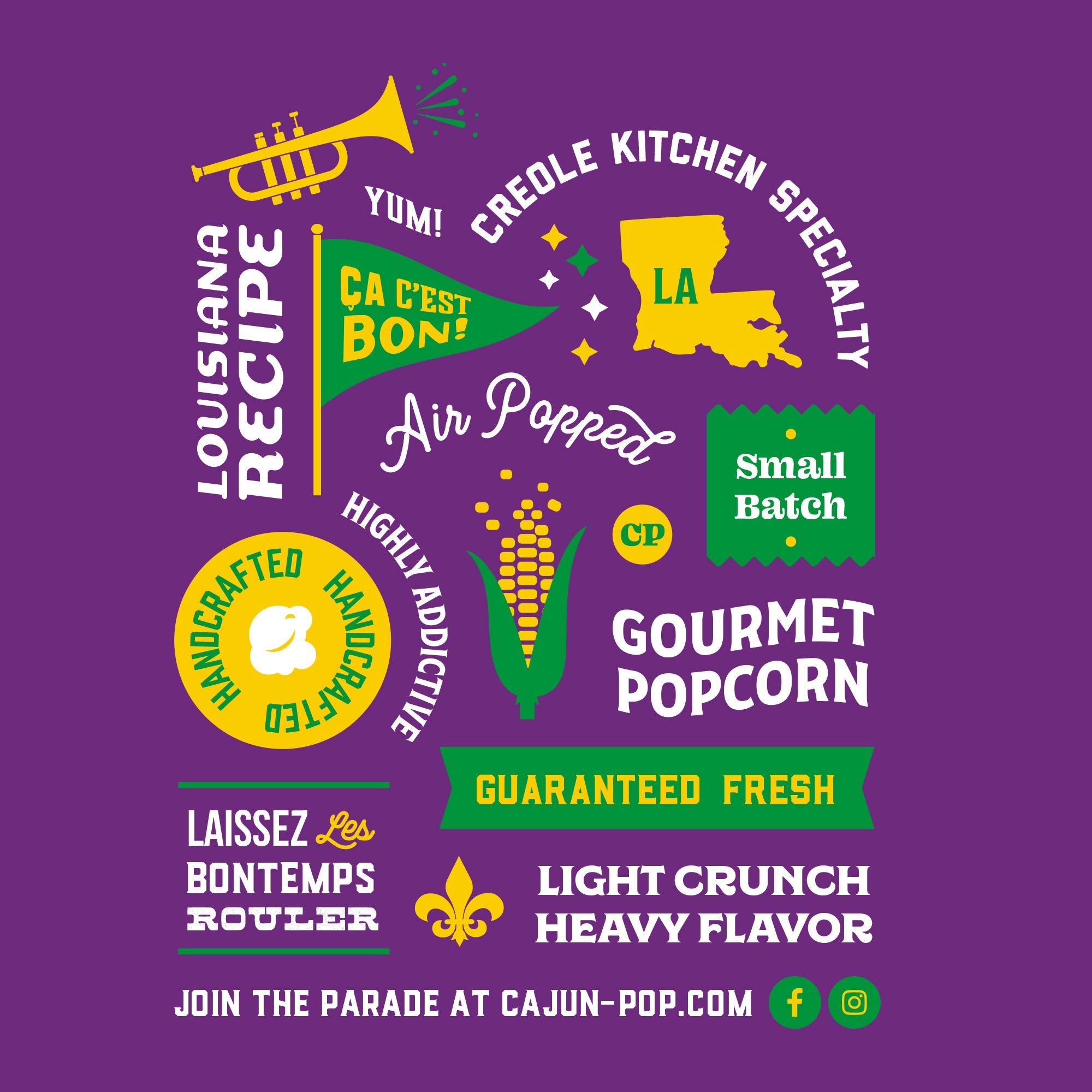 Cajun Pop Gourmet Popcorn Flavored Popcorn Already Popped Without Kernels Chocolate Drizzle, Birthday Popcorn & Movie Night Sweet & Spicy Snacks (King