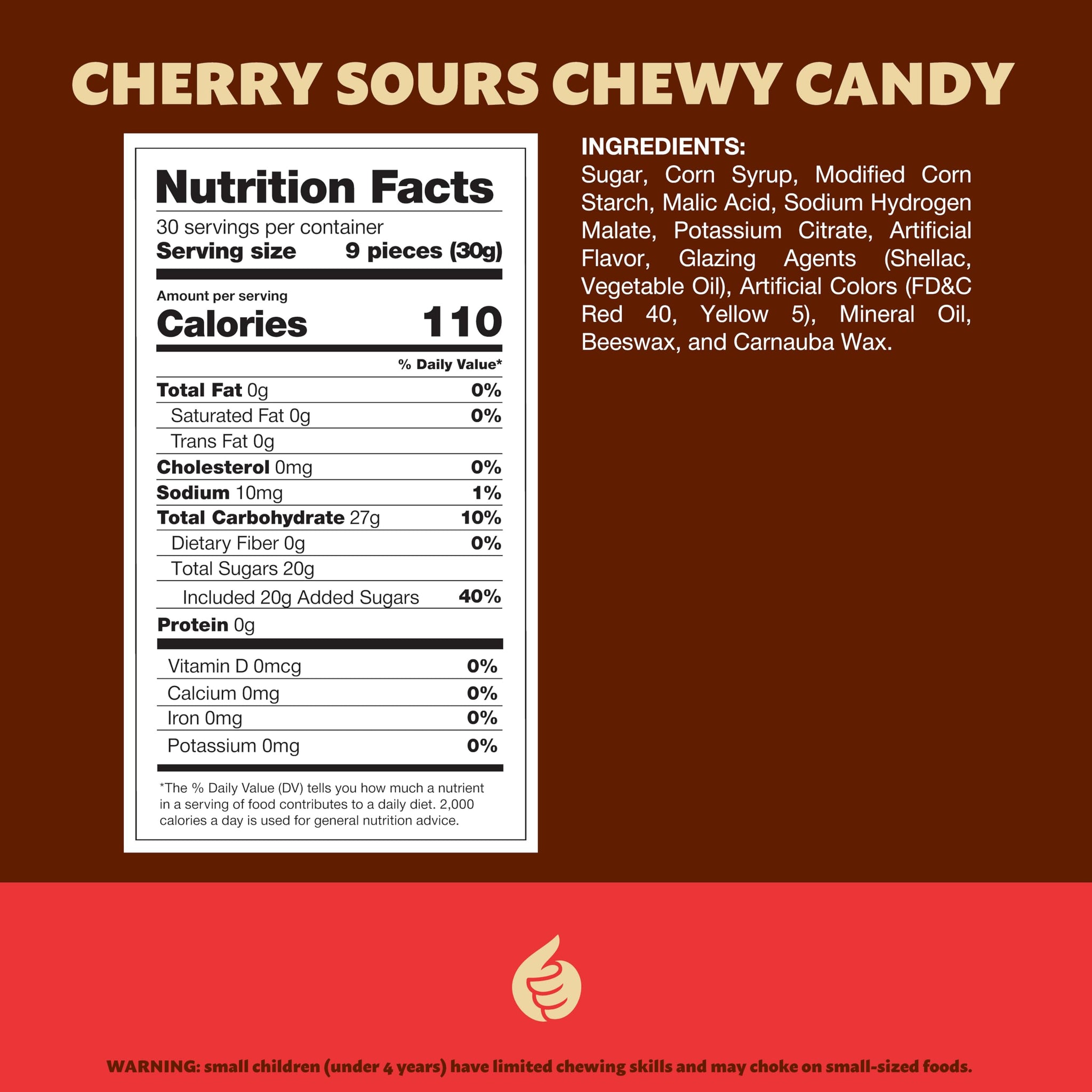 Cherry Sours | 2-Pound Pack | Chewy Sweets | Old-Fashioned Delights