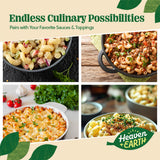 Heaven & Earth Brown Rice Gluten Free Elbow Pasta, 12oz (3 Pack) | Whole Grain | Amazing Texure - Tastes Like Regular