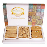 Ghasitaram Gifts Lohri Gifts Assortment of Gud Til Gachak, Khasta Gachak and Gud Revadi 600 GMS