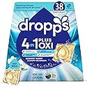 Dropps 4-in-1 Plus Oxi Laundry Detergent Pods, Crisp Breeze (38 Count) - Laundry Pods | Advanced Odor Defense | Fights Stains | Whitens & Brightens |
