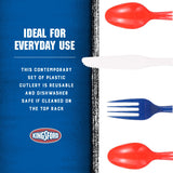 Kingsford Heavy Duty Plastic Forks, Bulk Disposable Forks for BBQ Cookouts Tailgates Camping Picnics and Parties, Sturdy Full-Size Cutlery, Premium