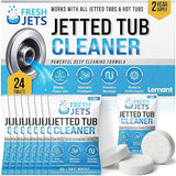 Lemant Jetted Tub Cleaner Bathtub Tablets (24 pack) | Compatible with Whirlpool & Spa Bath System, Whirl Tubs, Jets, Professional Septic Safe Jet Tub