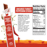 Snack Sticks by Vermont Smoke & Cure - Uncured Pepperoni - Turkey - Healthy Meat Protein - 1oz Jerky Stick - 1 Count (Pack of 1)