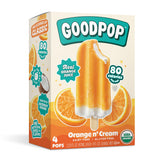 Goodpop, Dairy Free Orange and Cream Bars, 4 Count