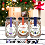 Gourmanity Violet Flavor Honey Lozenges Made with Real Honey and Natural Violet Flavor, Luxury French Candy, Great for Soothing your Throat, 8.8oz Jar