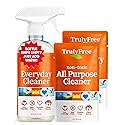 Truly Free Everyday Cleaner Kit - Multipurpose Cleaner Spray, Kitchen Counter Cleaner, Natural Cleaning Products, Multi-Surface Household Solution, 16