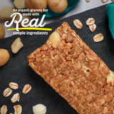 Kate’s Real Food Organic Granola Bars - White Chocolate Macadamia (2.2 oz, Pack of 12) - Organic Energy Bars with Non GMO All Soy Free Free Oats