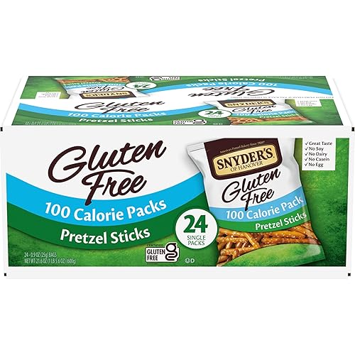 Snyder's of Hanover Gluten Free Pretzel Sticks, 100 Calorie Individual Packs, 24 Ct