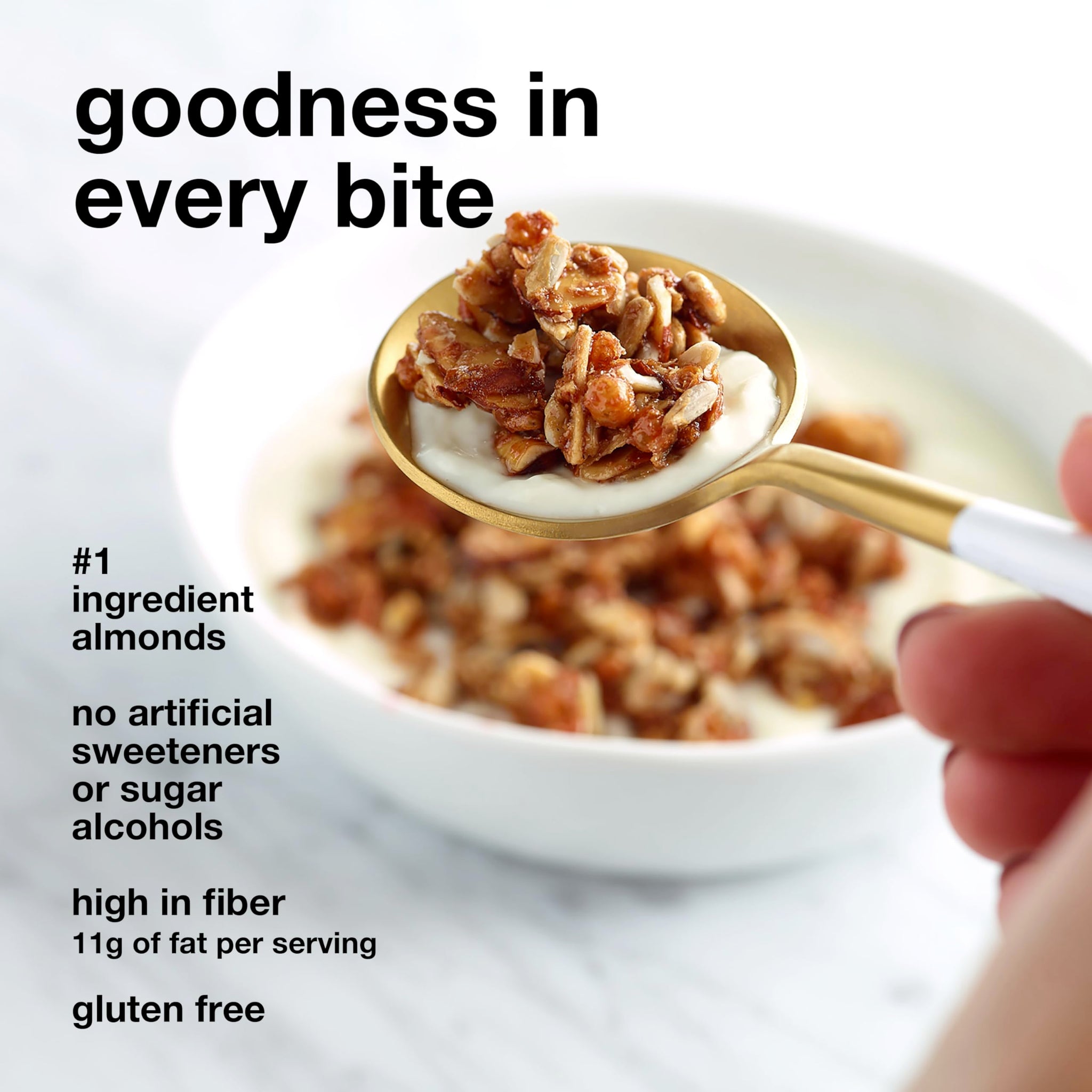 KIND Zero Added Sugar Granola, Caramel Mocha Nut, Gluten Free, Low Sugar, Keto Snacks, 5g Protein, 8oz, 1 Count