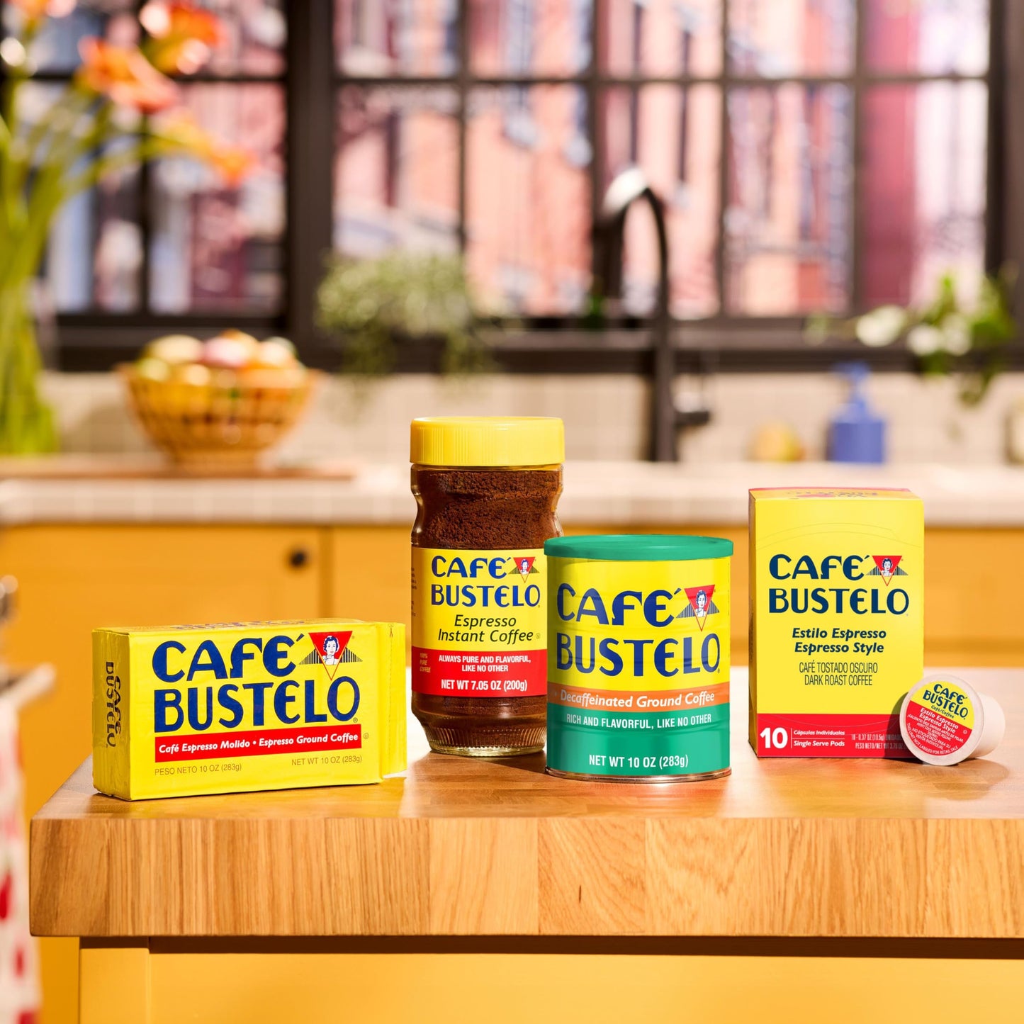 Café Bustelo, Decaffeinated Espresso Ground Coffee, 10 Oz. Can, 12 Count Case