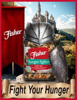 Fisher Snack Hunger Fighter Bulk Trail Mix, 38 oz (Pack of 1), Peanuts, Almonds, Dried Sweetened Cranberries and Soy Nuts, Snacks for Adults and Kids