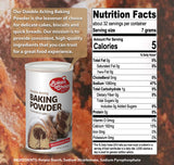 Double Acting Baking Powder, 8 oz. - Aluminum Free Baking Powder, Premium Grade, Vegan, Vegetarian, Kosher - By Baker’s Choice