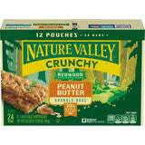 Nature Valley Crunchy Granola Bars, Peanut Butter, 24 Bars, 17.88 OZ (12 Pouches)