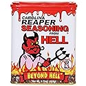 Carolina Reaper Seasoning From Hell - 5.25 oz. - SALT FREE Premium Gourmet Spicy Hot Carolina Reaper Seasoning for Buffalo Wings, Steaks, Chicken