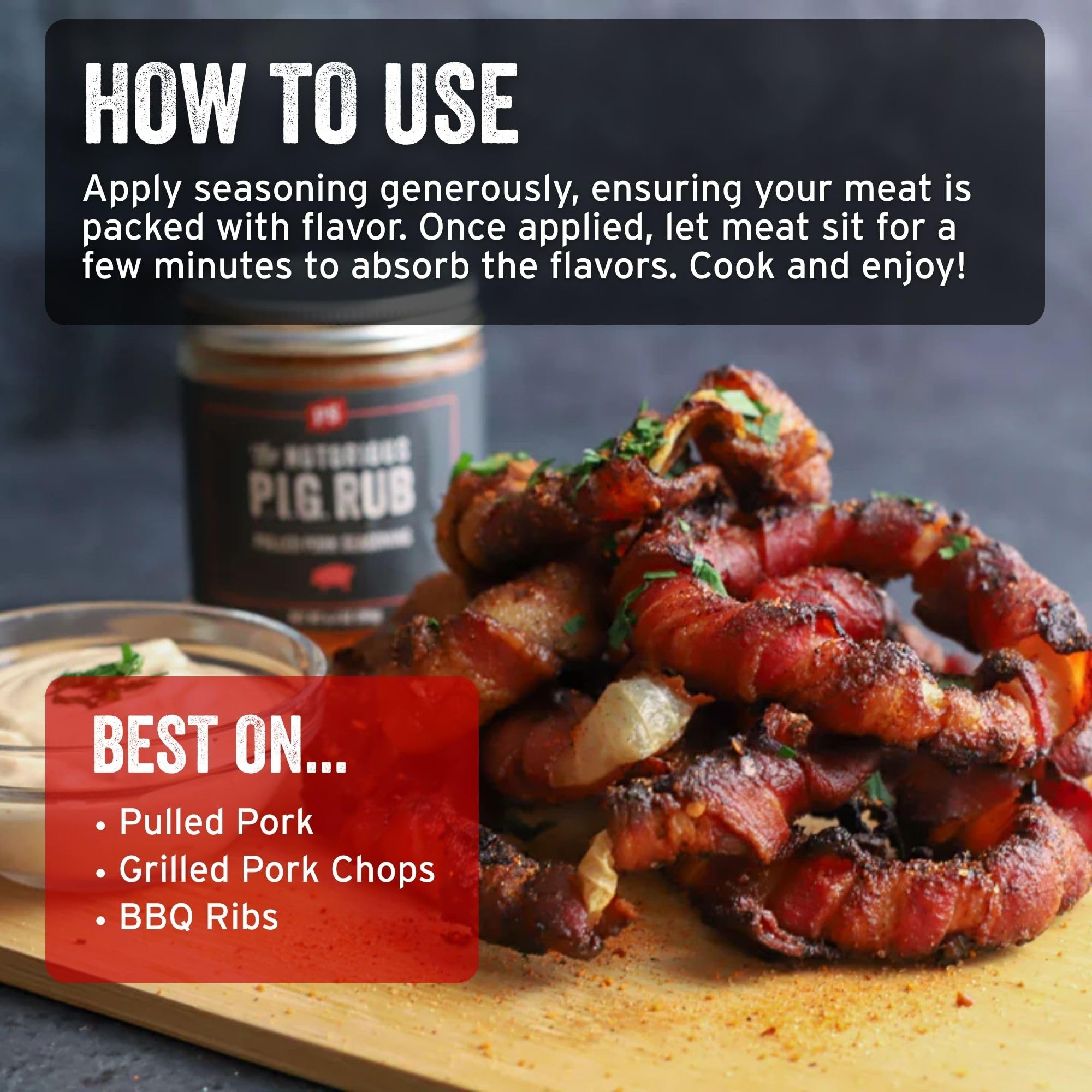 PS Seasoning Notorious PIG Sweet Brown Sugar Pulled Pork Rub 4 pack - Smoky BBQ Pork Butt Seasoning for Ribs, Shoulder and Chops - Barbecue Dry Rub