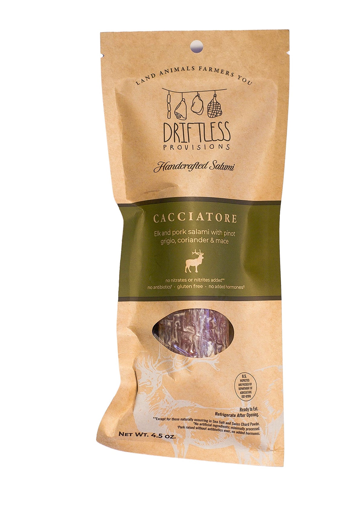 Salami by Driftless Provisions (Elk Cacciatore)