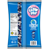 Charms Blow Pop Single Flavor Bag - Blue Raspberry Flavored Lollipops with a Bubble Gum Center - Individually Wrapped Hard Candy - Blue Candy - Peanut