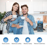 Low Acid Coffee, Ground coffee Medium Roast Colombian Coffee, Ground coffee for coffee maker, Ideal for Cold Brew and Reusable K Cups for Keurig 16 Oz