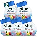 Stur Paradise Vibe with Electrolytes, Zero Sugar Liquid Water Enhancer, 1.62 fl oz bottle (Pack of 5)