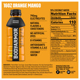 BODYARMOR Sports Drink Sports Beverage, Orange Mango, Natural Flavors With Vitamins, Potassium-Packed Electrolytes, No Preservatives, Perfect