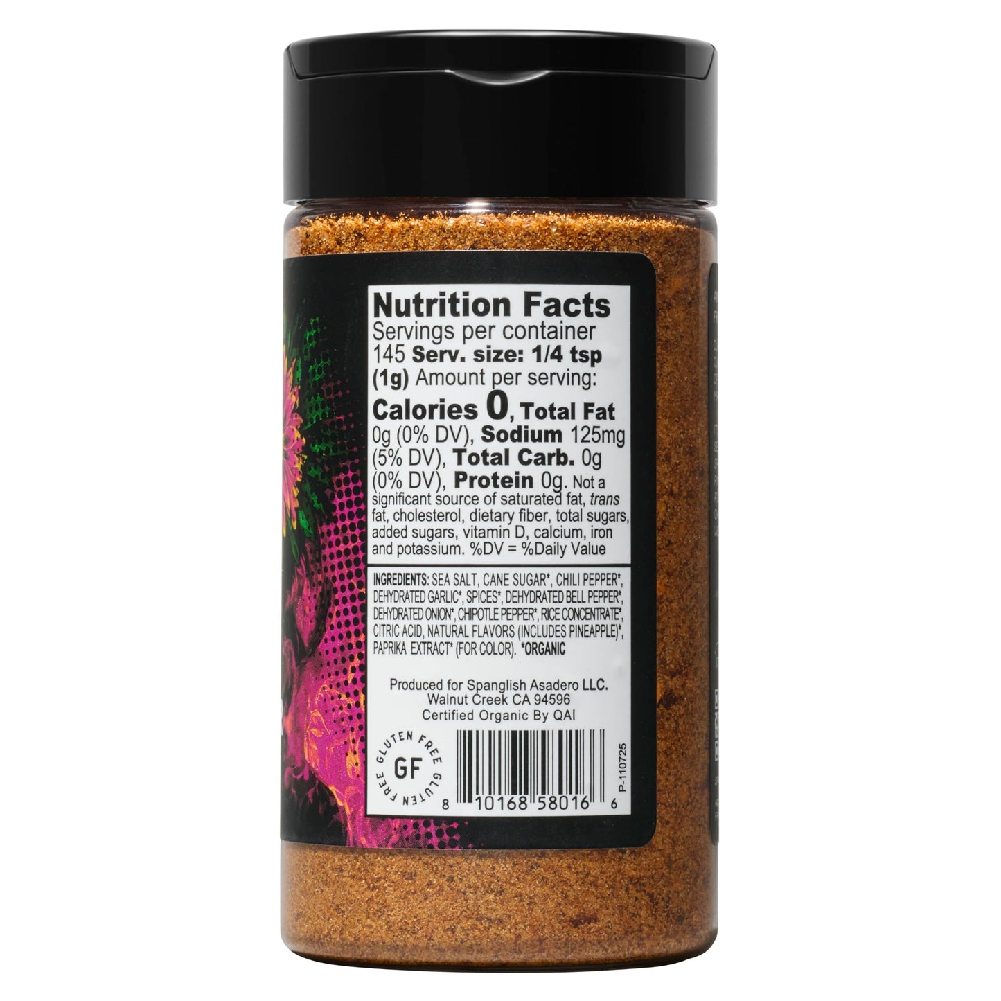 Spanglish Organic Al Pastor Seasoning, 5.1 oz, Sweet & Savory, Chili, Garlic & Pineapple Blend, Mild Heat, Perfect for Grilling Steak, Pork Chops
