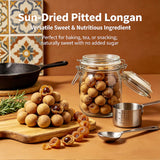 1.2lb Dried Longan, Premium Thai Longan Meat - Pitted Meat, Selected Whole Fruit, Sweet for Baking, Soups, Tea & Snacks, Asian Recipes Jar