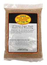 A.C. Legg Custom Blended Seasonings - Brown Sugar Maple Snack Stick Seasoning for up to 10 pounds of meat - 7.8 ounce includes cure pack