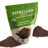 1oz Organic Madagascar Vanilla Bean Powder. Certified USDA Organic. Ground whole Gourmet Pods by FITNCLEAN VANILLA| Raw Natural Unsweetened No