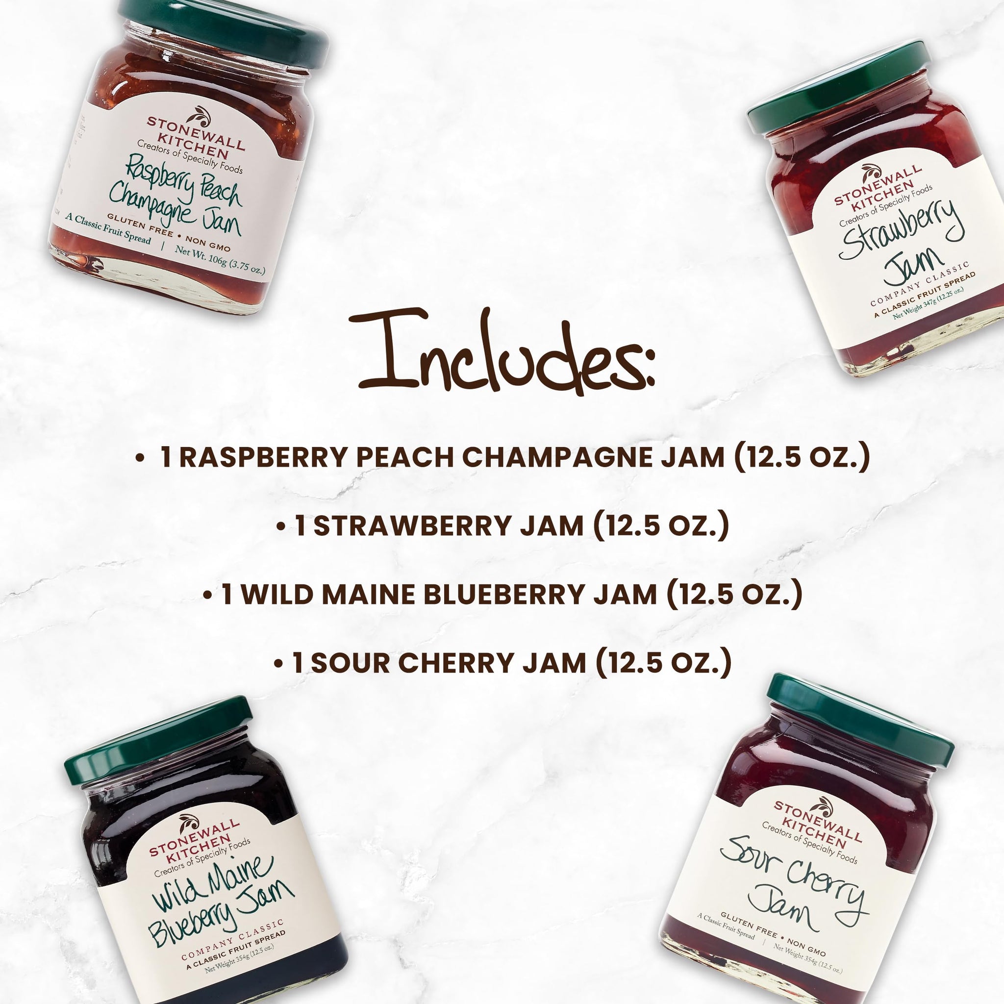 Stonewall Kitchen, Jam Collection, 4-Piece Gift Set