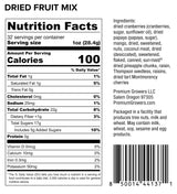 Oregon Premium Growers Healthy Choice Dried Fruit Snacks, 32oz - Natural Trail Mix with Cranberries, Mango, Coconut, Raisins, Oregon Crafted