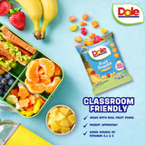 Dole Fruit Snacks, Tropical Flavors - Individually Wrapped Pouches - Classroom-Friendly, Top 9 Allergen Free, No Artificial Dyes, Natural Fruit Purée
