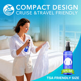InstaSteam Clothes Wrinkle Release Spray Travel Size - Fragrance Free Wrinkle Release Mist - Fabric Deodorizer, Fabric Softener, & Anti Static Spray
