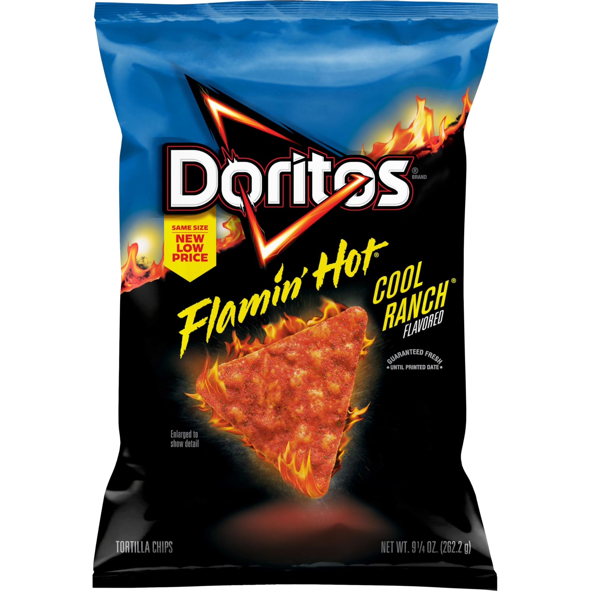 Doritos Tortilla Chips Flamin' Hot Cool Ranch, 9.25 Oz