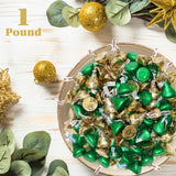 Green & Gold Foil Wrapped Milk Chocolate Candy - 1 Pound St. Patrick’s Day Bulk Chocolate Mix, Gold Almond Chocolates & Green Milk Chocolate For Party