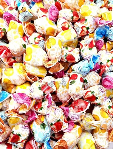 Fruit Filled Hard Candy Individually Wrapped - 2 lb Delicious Assorted Variety Pack for Snacking & Sharing - Mothers Day Candy, Basket Stuffers