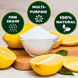 TECHNICHEM Citric Acid 3 lbs | 100% Pure, Anhydrous, Fine Granular, Multipurpose Citric Acid Powder for Cleaning and DIY Bath Bombs | Premium Quality