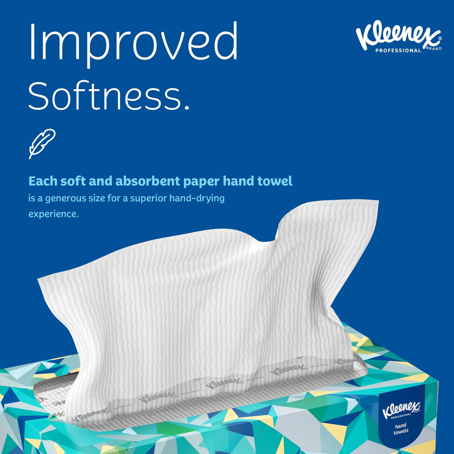 KLEENEX Pop-Up Box Hand Towels, Paper, 9 x 10-1/2, 120/pack