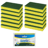 CELOX Sponges Kitchen Sponges for Dishes and Cleaning, 2-Sided Scrub Sponges Dish Sponge and Kitchen Sponge for Washing Dishes, Heavy Duty